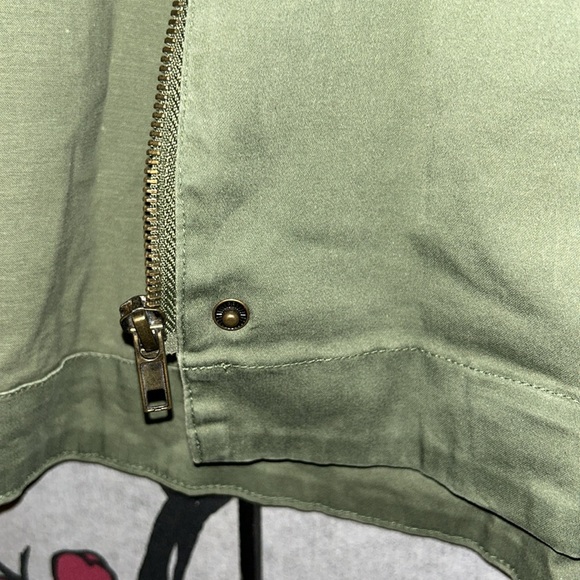 ZARA Aztec Embroidered Fringe Boho Bell Sleeve military green jacket - Picture 8 of 12